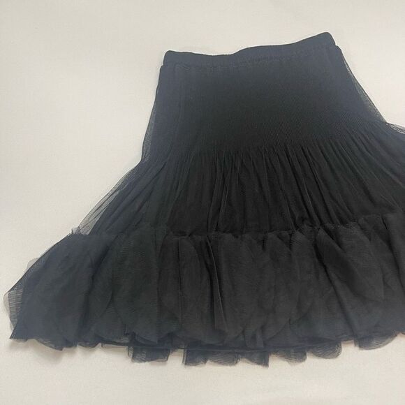 Talk Of The Walk Black Lagenlook Art To Wear Skirt Size Small - Picture 2 of 8